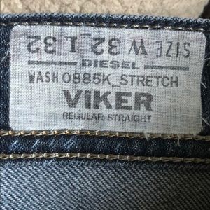 Diesel regular straight leg jeans